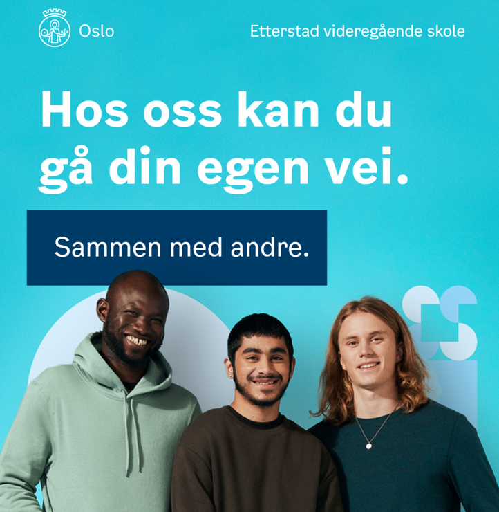 Blått bilde av gutta