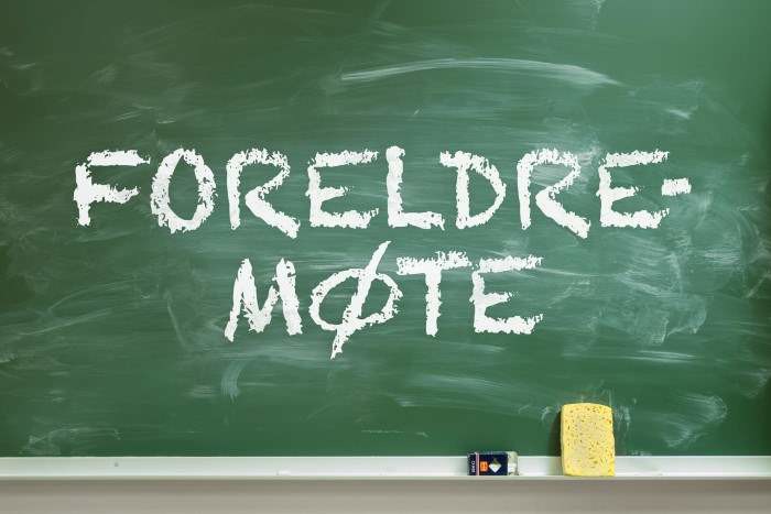 Foto: Skoleetaten Foreldremøte