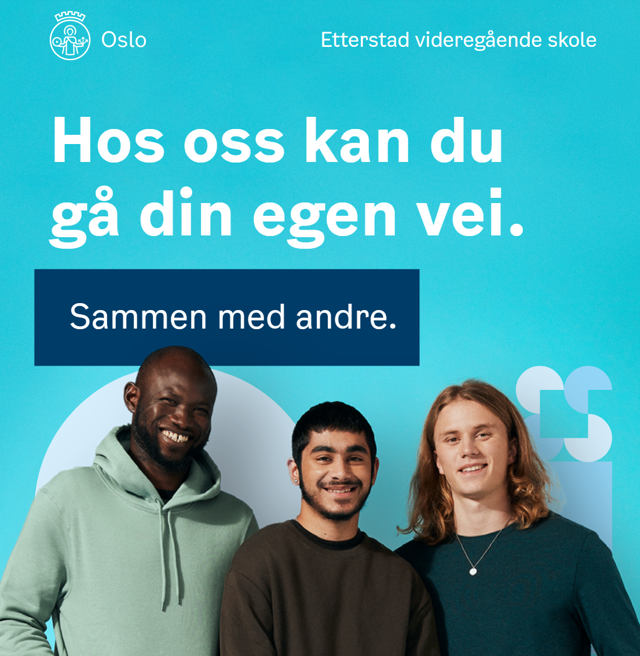 Blått bilde av gutta