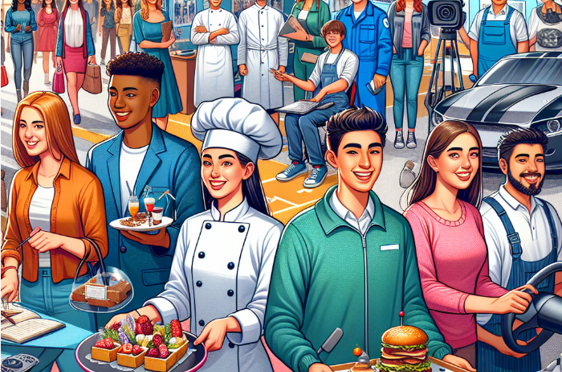 En gruppe mennesker i uniform